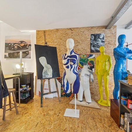 Cosy Art Studio Near Station With Bikes And Garden Gent Ngoại thất bức ảnh